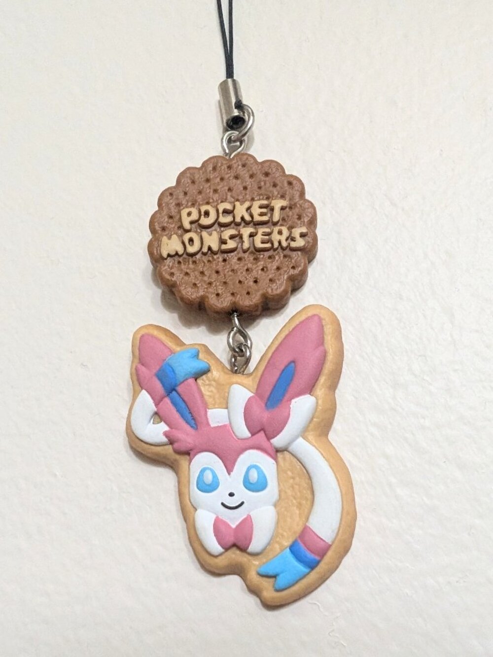 Sylveon Pokemon Icing Cookie Mascot Strap Keychain Gachapon Japan 2014 T-Arts